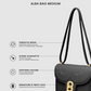 Detail tas shoulder Buttonscarves Alba Bag Medium warna hitam