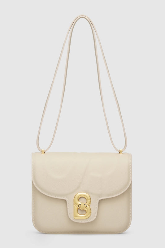 Tas Buttonscarves Alba Bag Medium warna putih chalk tampak depan