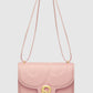 Tas Buttonscarves Alba Bag Medium warna dusty pink tampak depan
