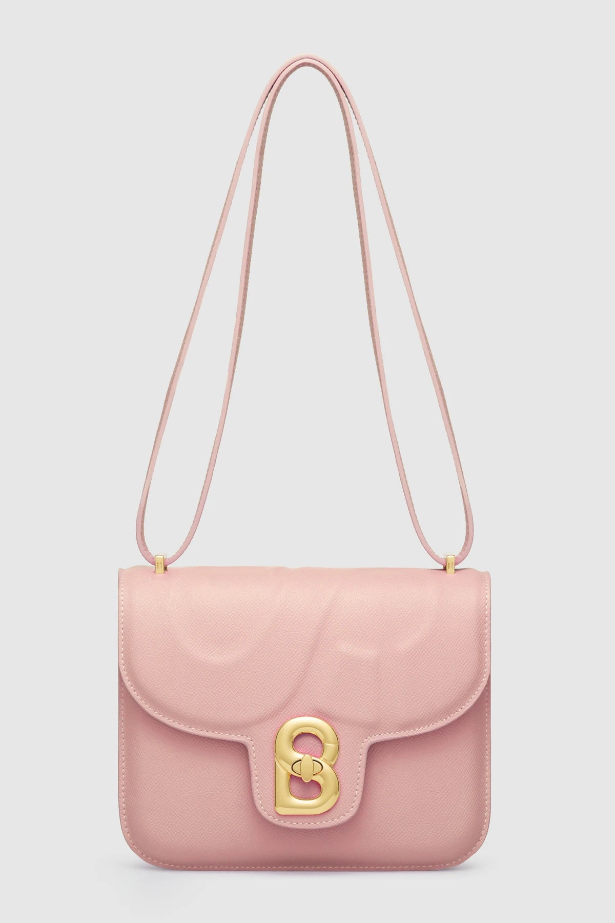 Tas Buttonscarves Alba Bag Medium warna dusty pink tampak depan