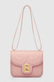 Tas Buttonscarves Alba Bag Medium warna dusty pink tampak depan