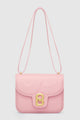 Tas Buttonscarves Alba Bag Medium warna pink tampak depan