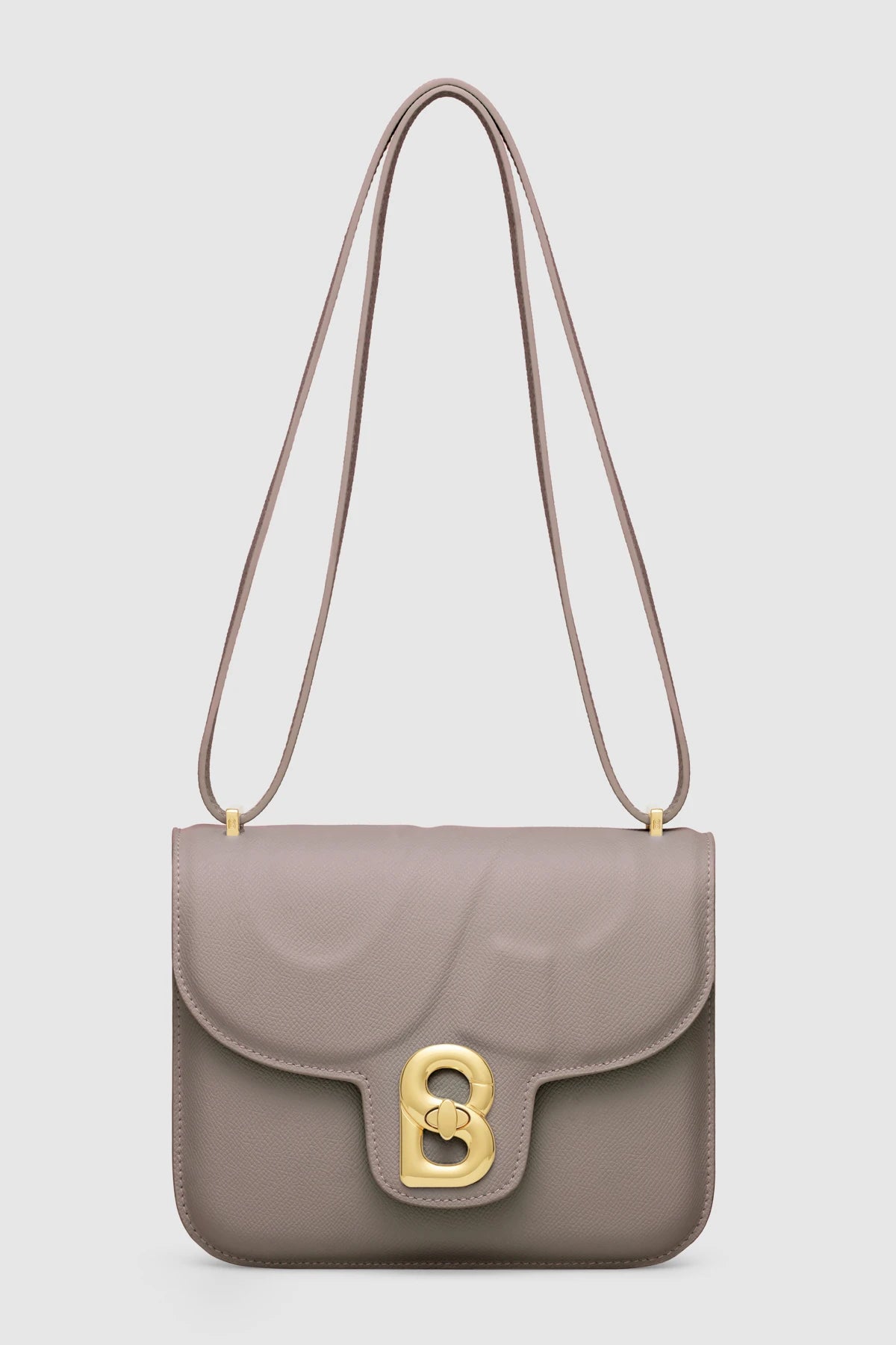 Tas Buttonscarves Alba Bag Medium warna Taupe tampak depan