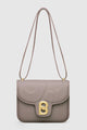 Tas Buttonscarves Alba Bag Medium warna Taupe tampak depan