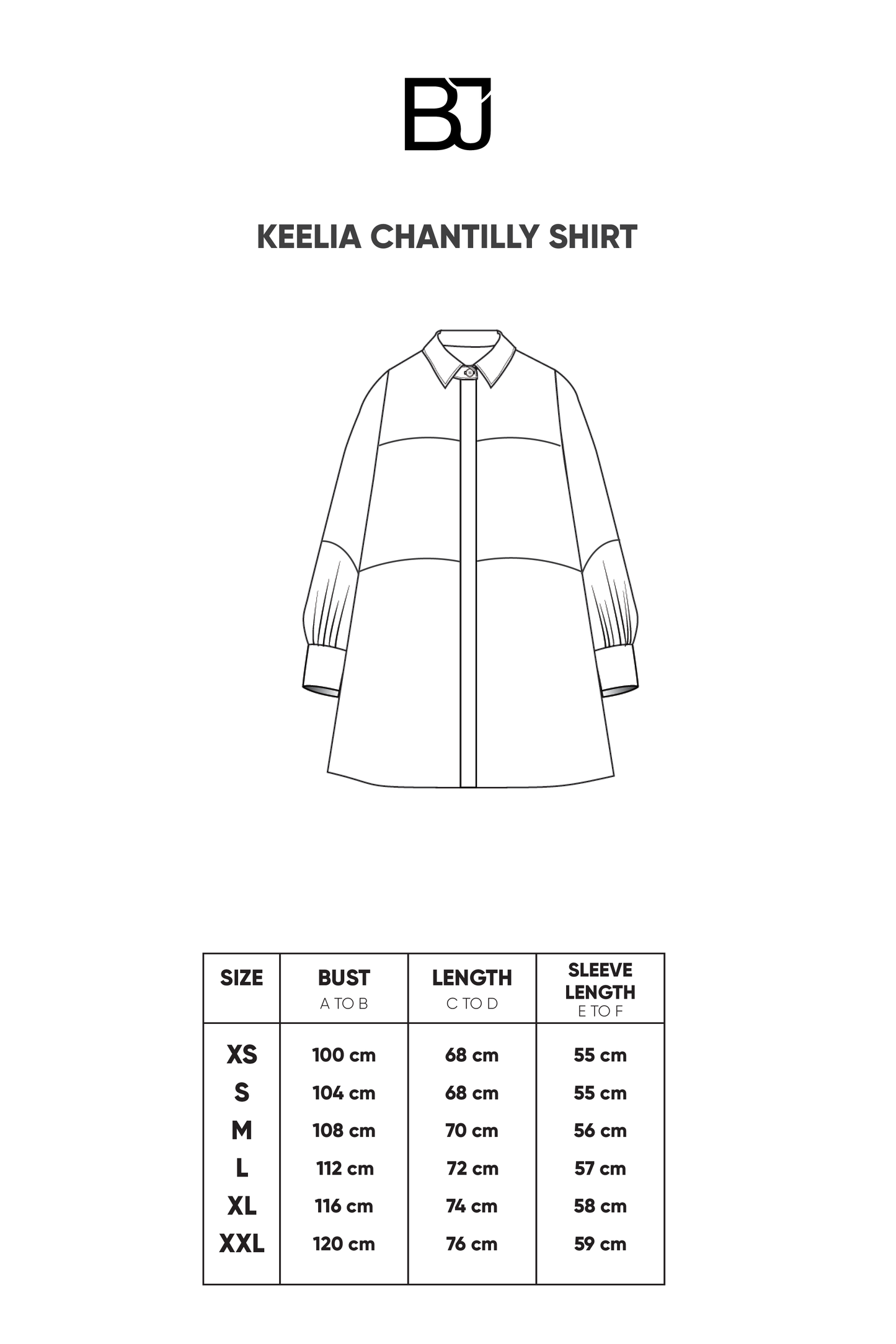 Keelia Chantilly Shirt - Black