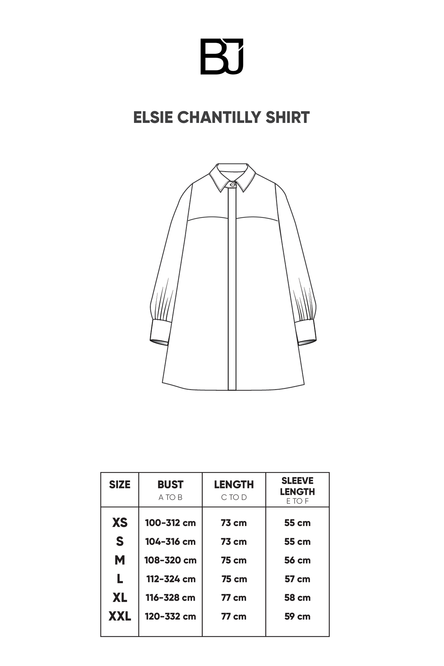 Elsie Chantilly Shirt - Black
