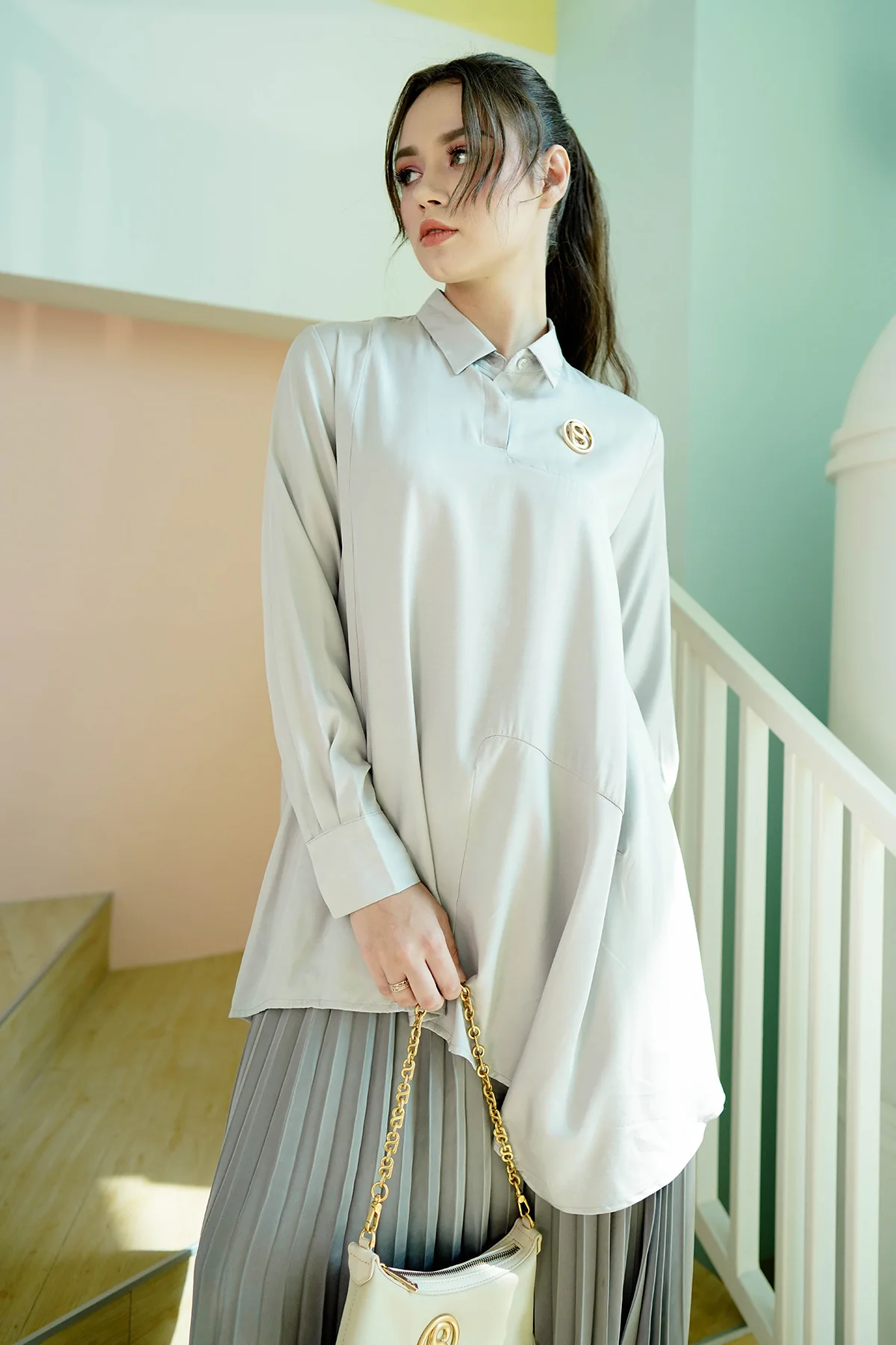 Sienna Shirt - Grey