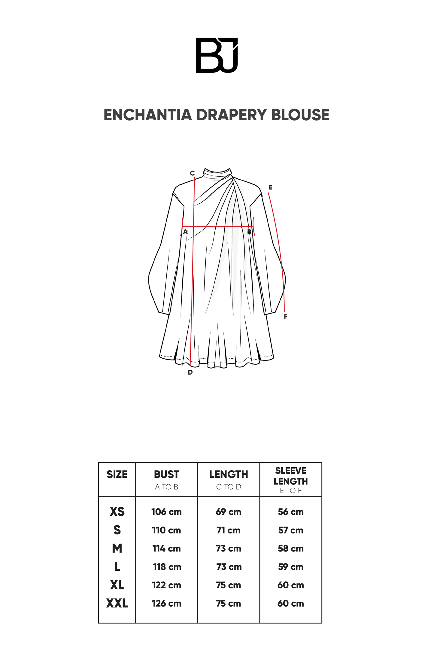 Enchantia Drapery Blouse - Ivory
