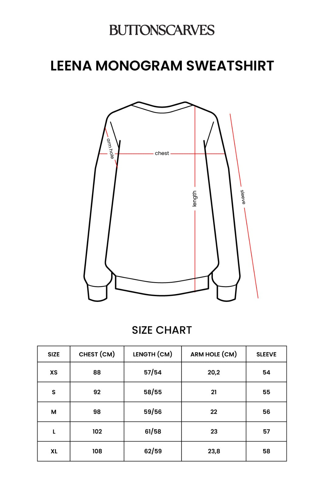 Leena Monogram Sweatshirt - Blue