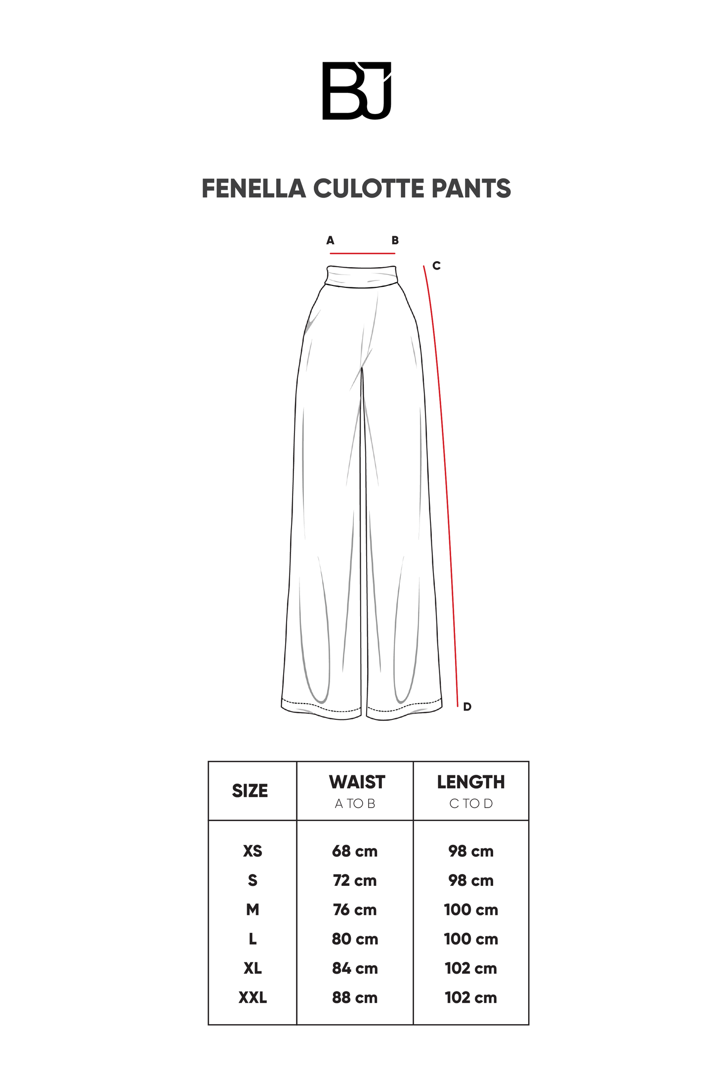 Fenella Culotte Pants - Blue