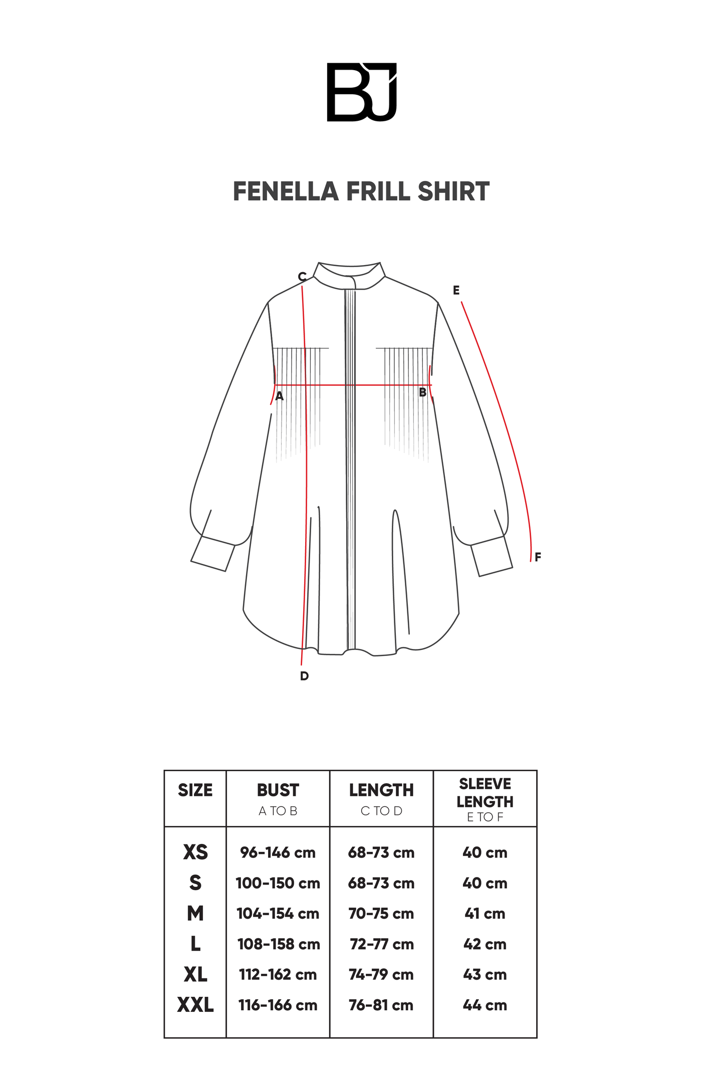 Fenella Frill Shirt - Blue