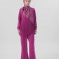 Samla de Fleur Tie Back Square - Boysenberry