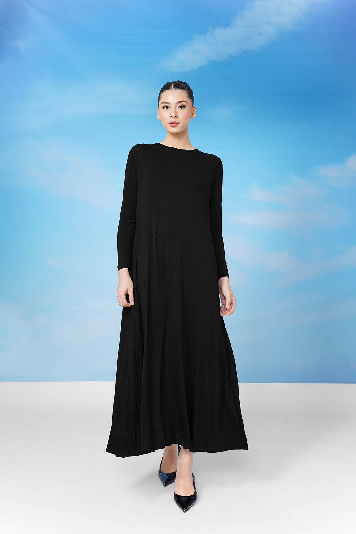 Inner Dress - Black Buttonscarves Inner Dress - Black Buttonscarves