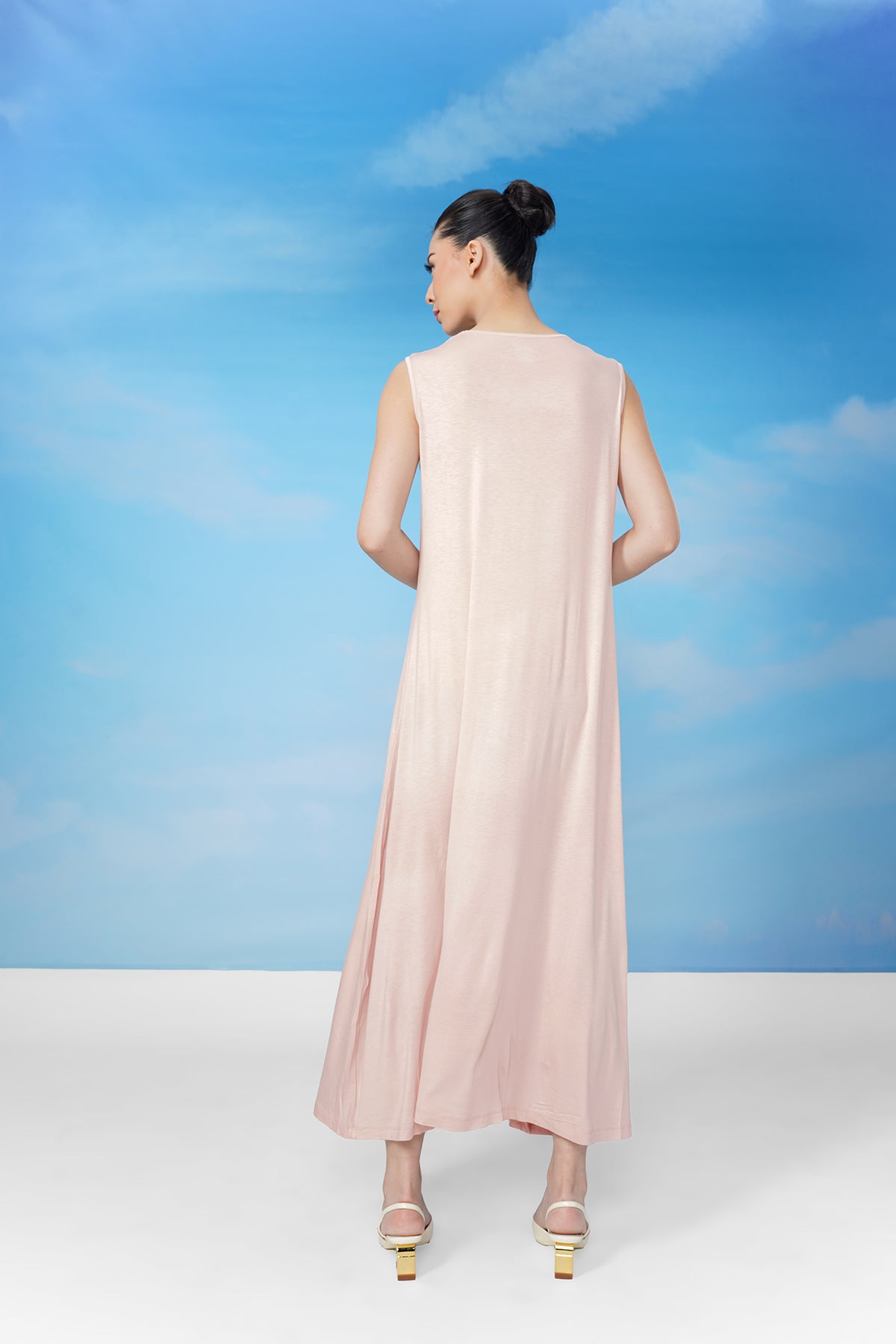 Sleeveless Inner Dress - Whisper Pink