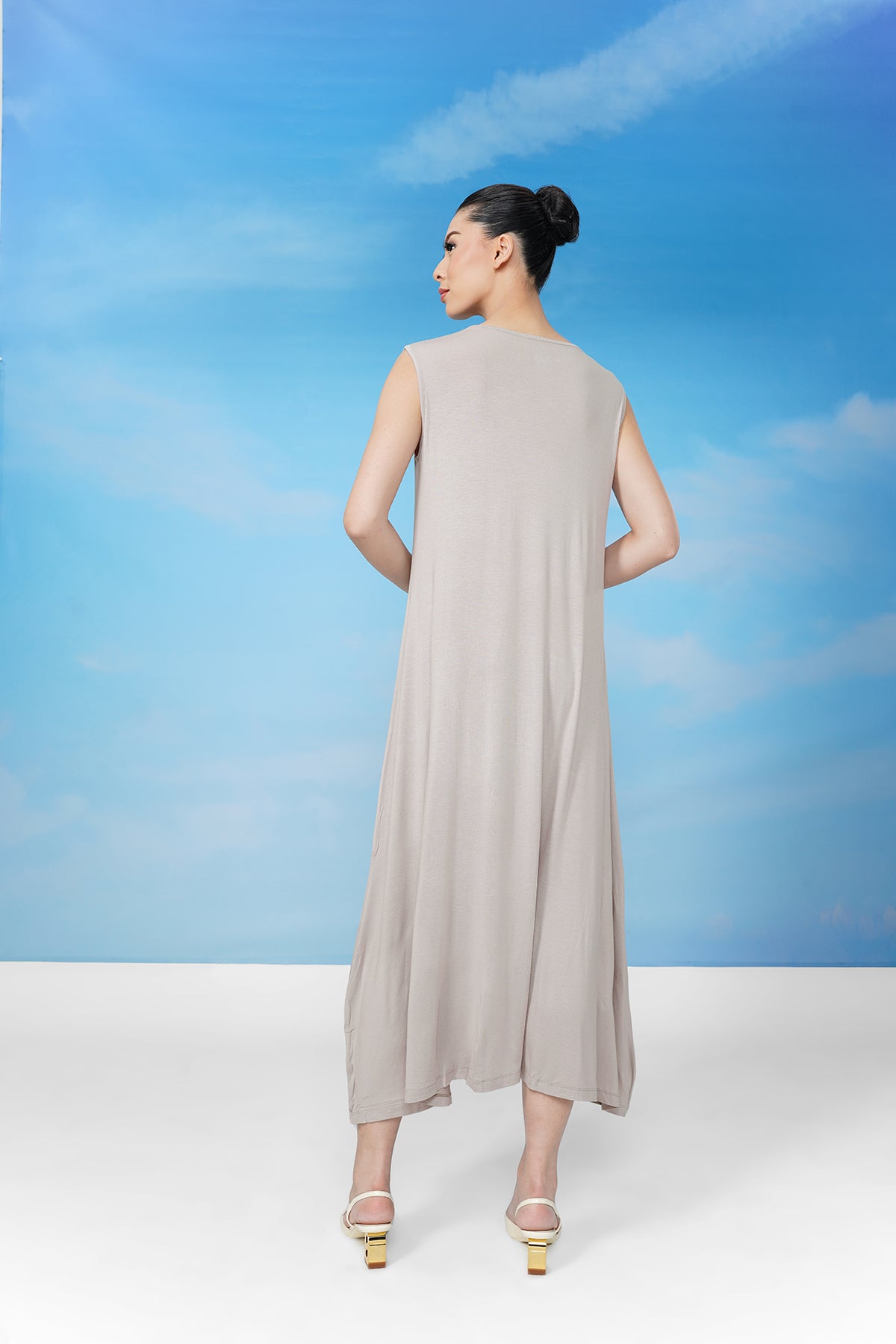 Sleeveless Inner Dress - Taupe
