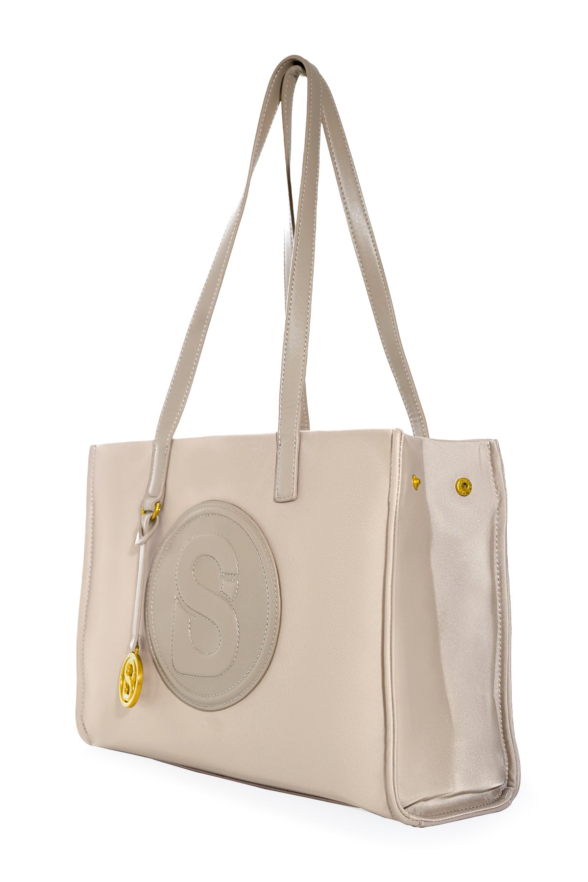 Aaliya Small Tote Bag - Taupe – Buttonscarves