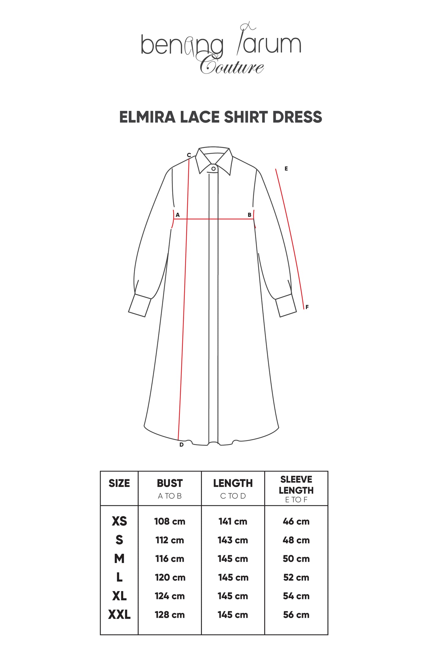 Elmira Lace Shirt Dress - White