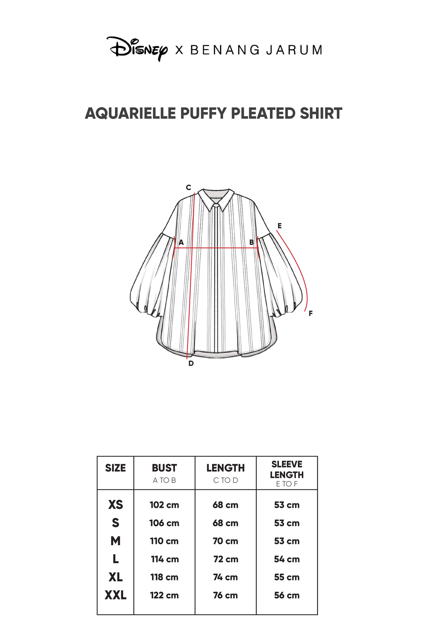 Aquarielle Puffy Pleated Shirt - Midnight