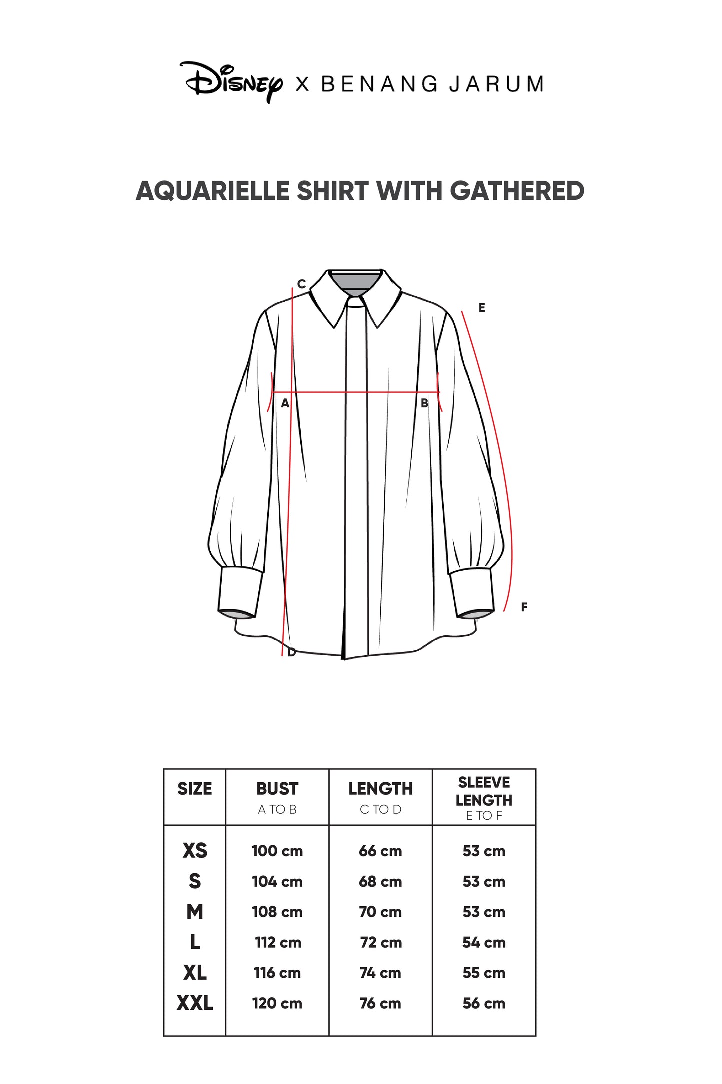 Aquarielle Shirt with Gathered - Ocean
