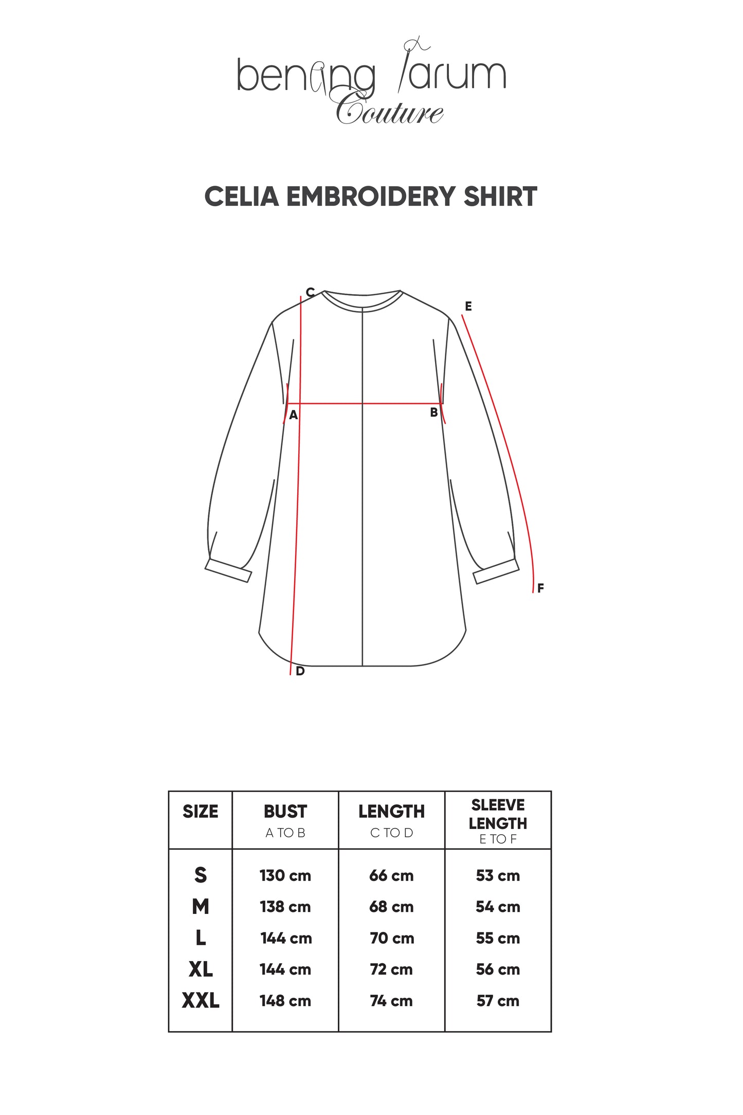 Celia Embroidery Shirt - Grey