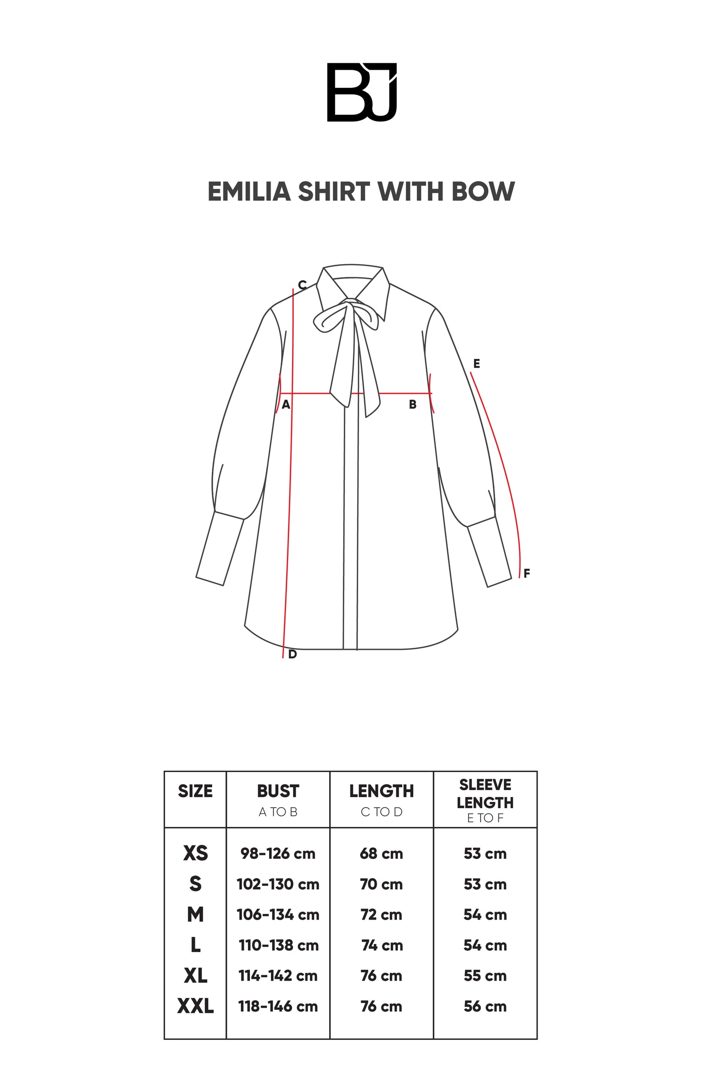 Emilia Shirt With Bow - Black