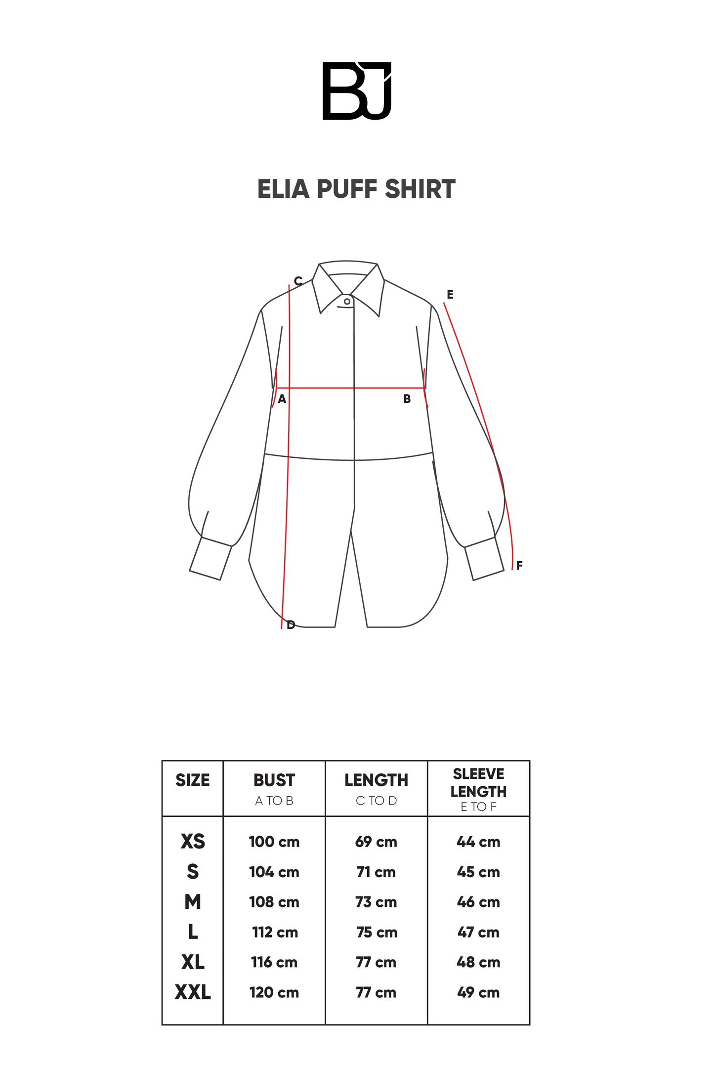 Elia Puff Shirt - White