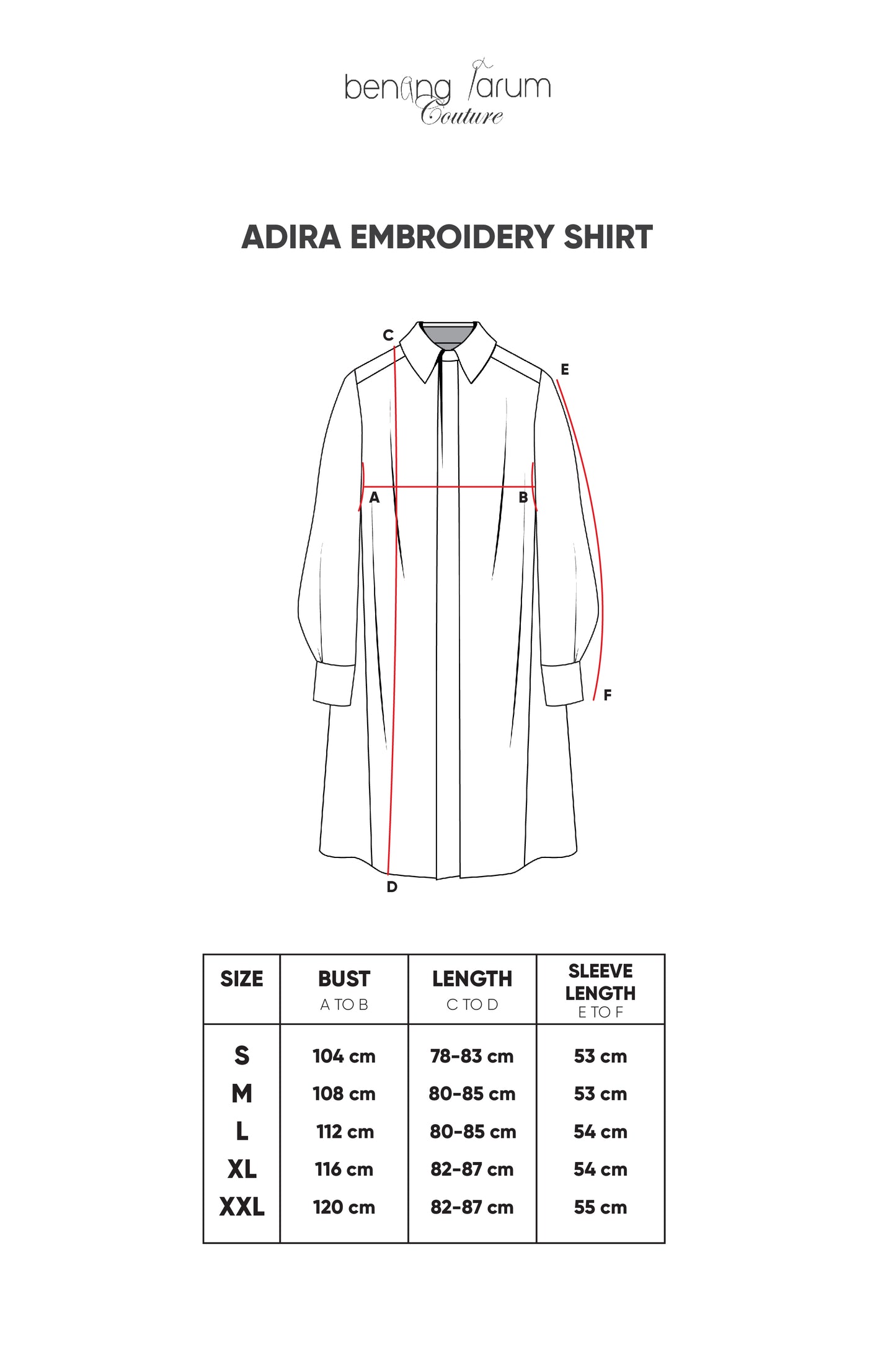 Adira Embroidery Shirt - White