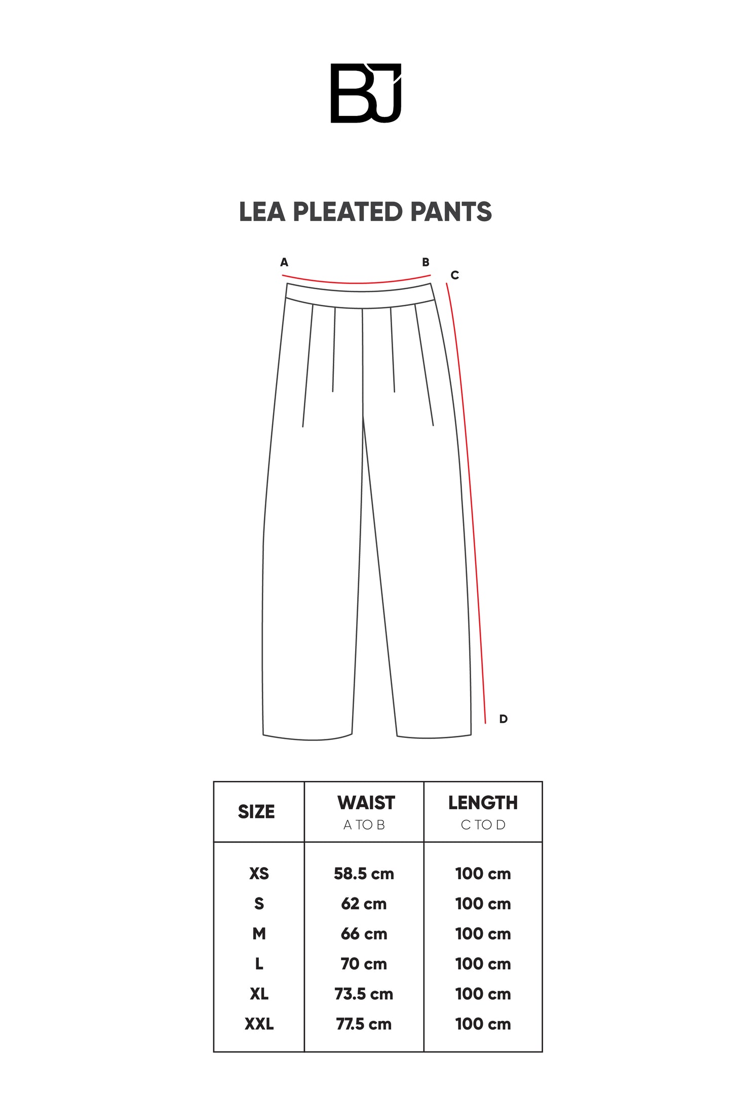 Lea Pleated Pants - Black