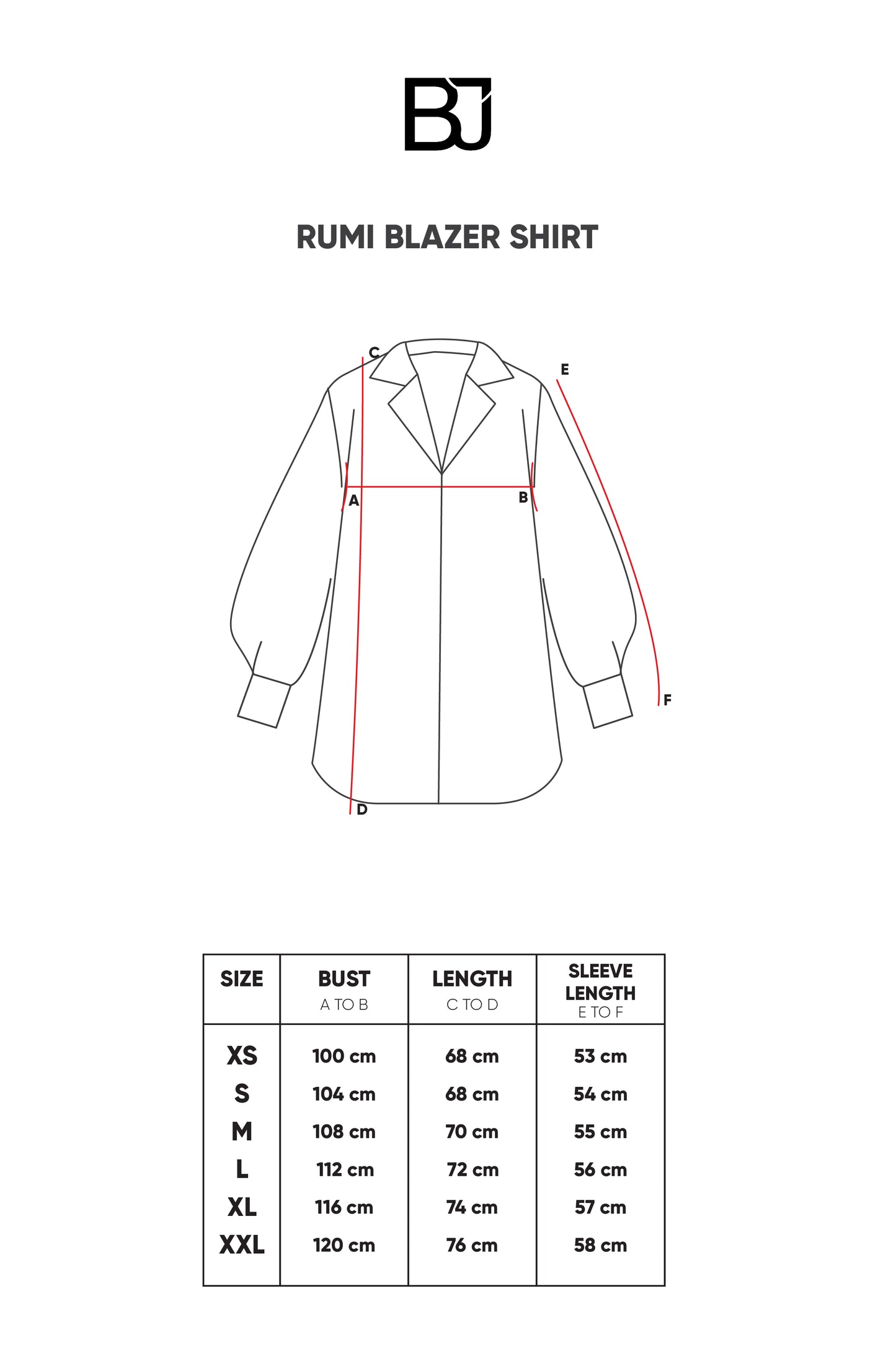 Rumi Blazer Shirt - Black