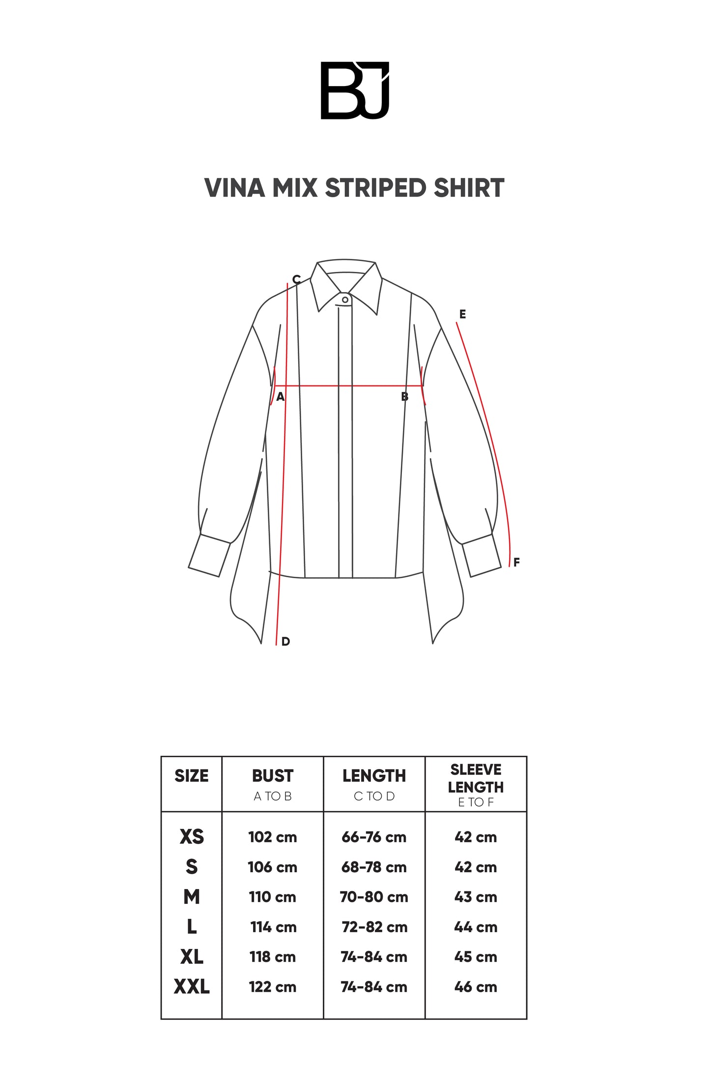 Vina Mix Striped Shirt - White