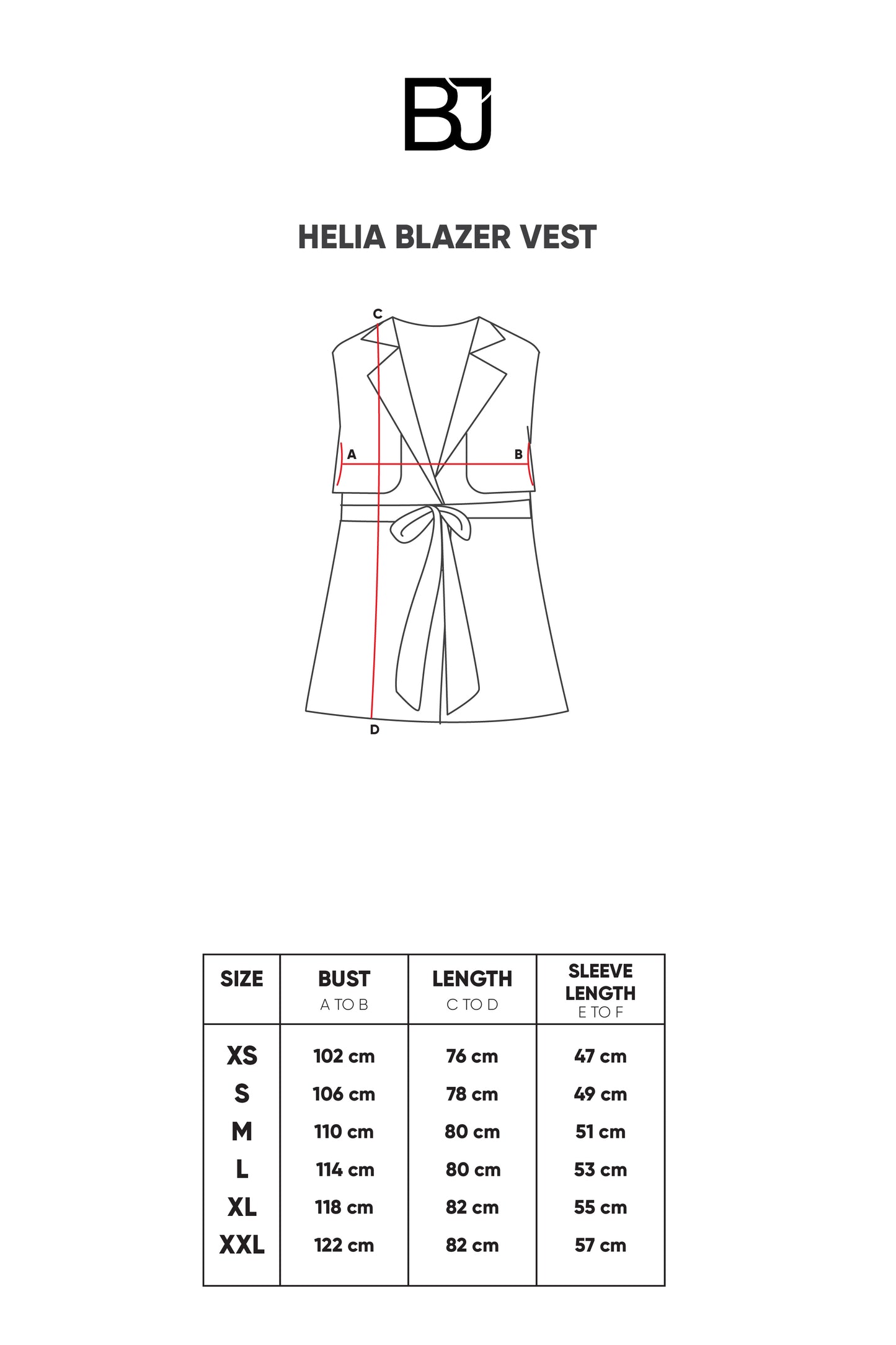 Helia Blazer Vest - Maroon