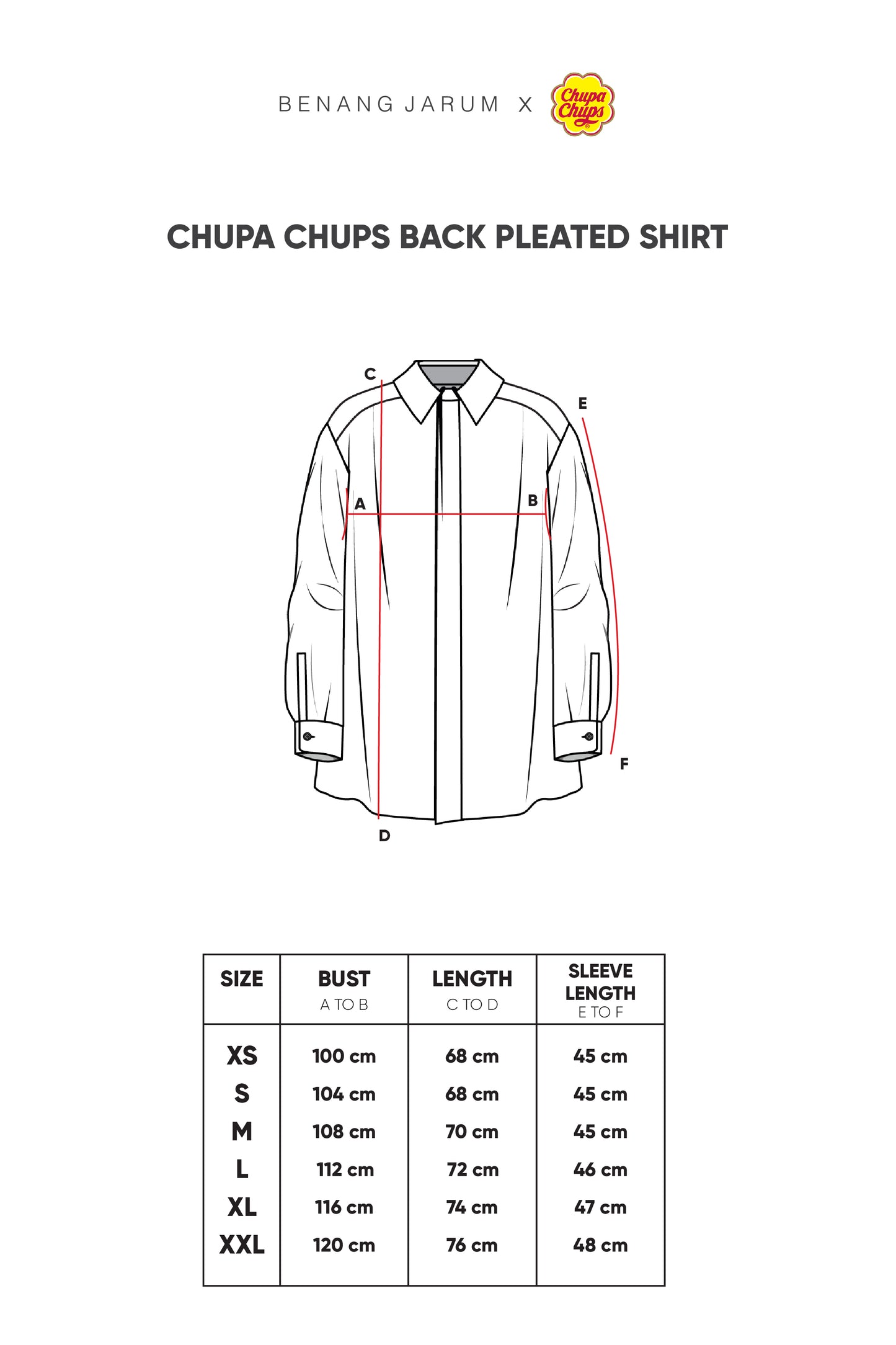 Chupa Chups Back Pleated Shirt - Lemonade