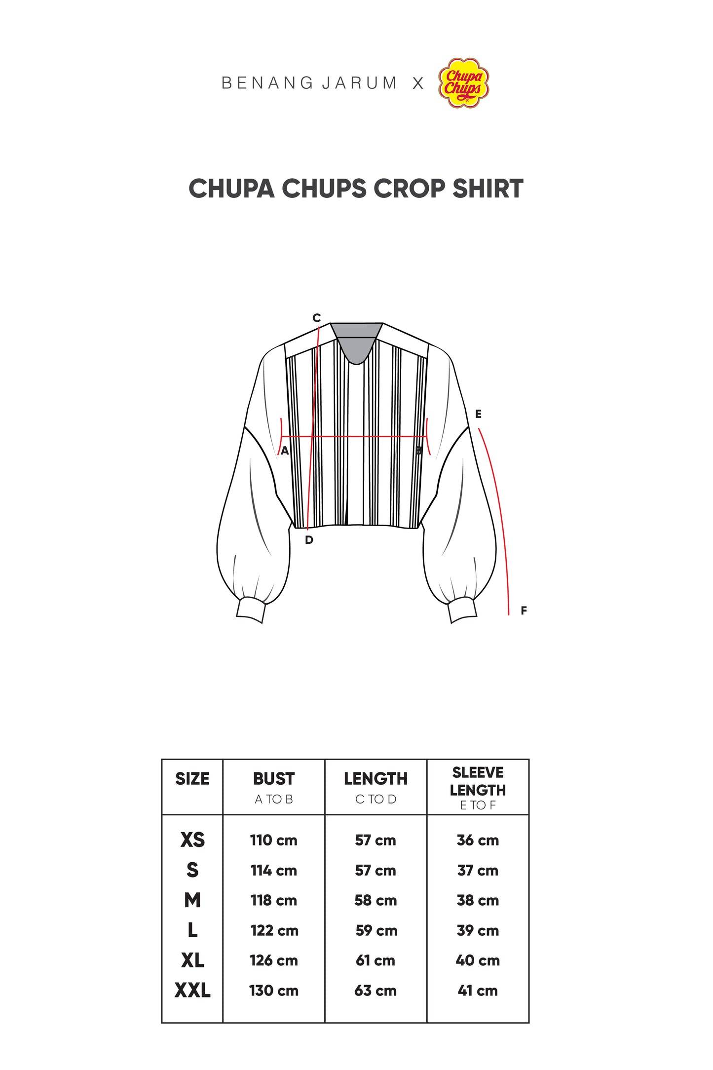 Chupa Chups Crop Shirt - Sea Salt
