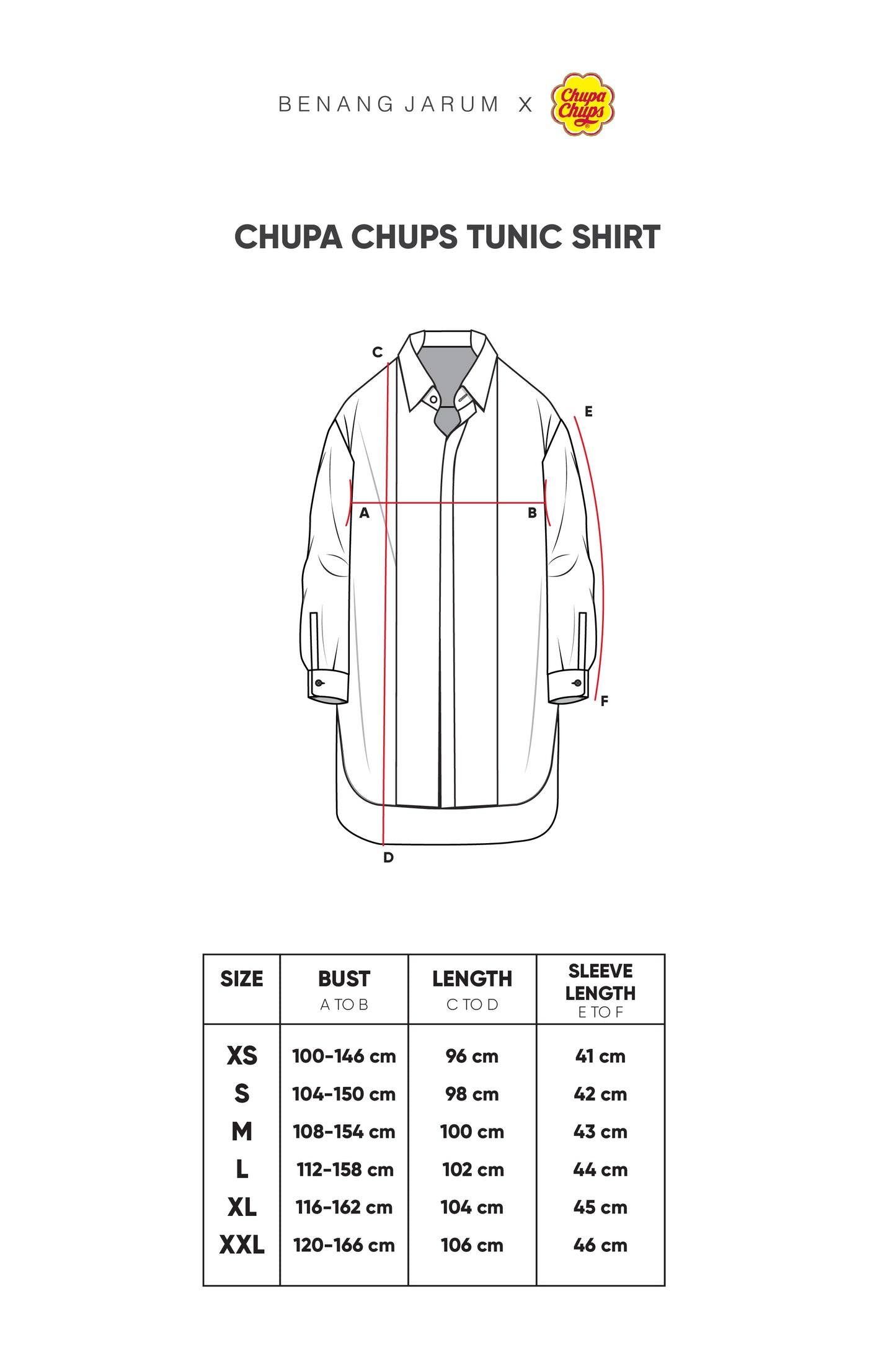Chupa Chups Tunic Shirt - Lemonade