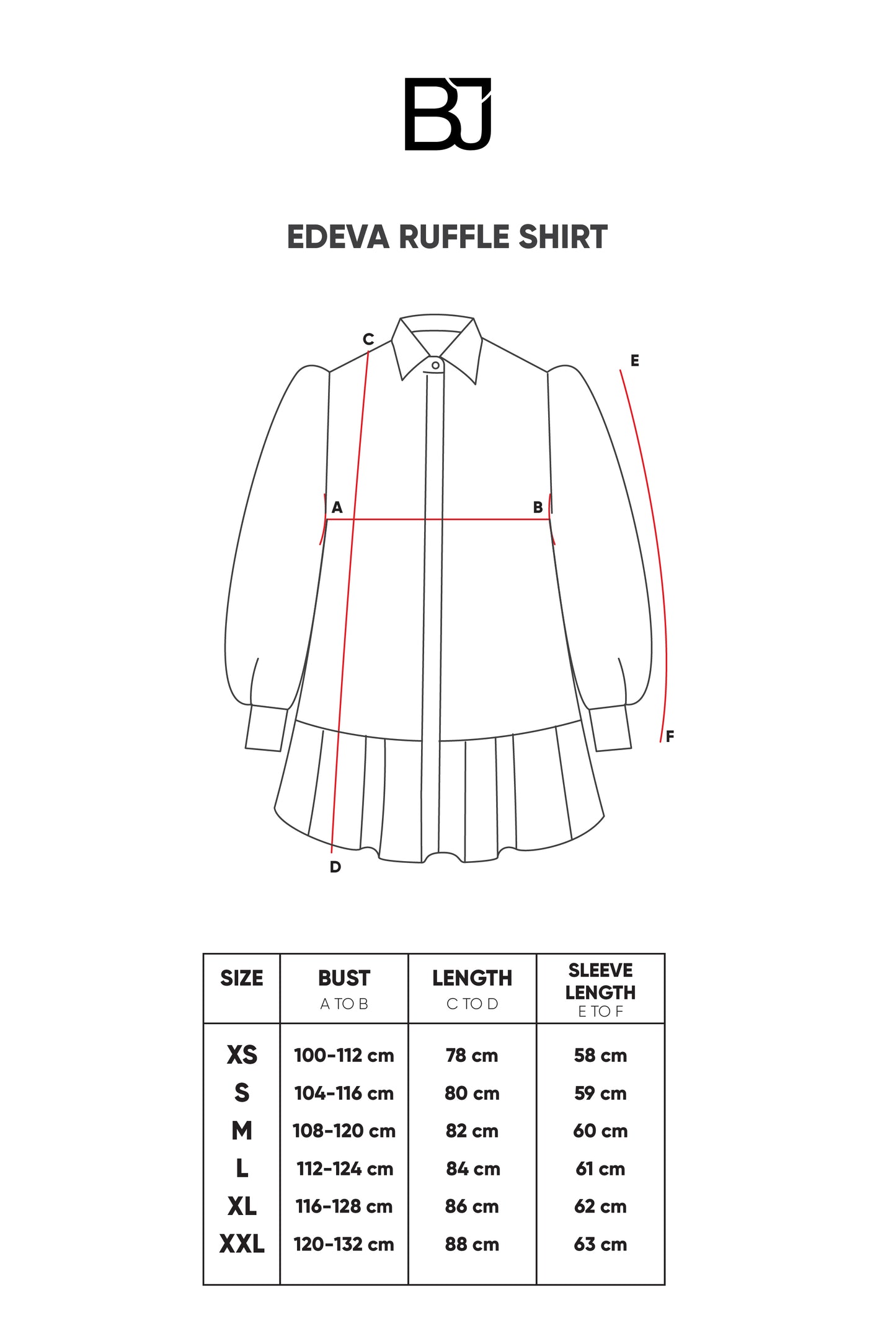 Edeva Ruffle Shirt - White