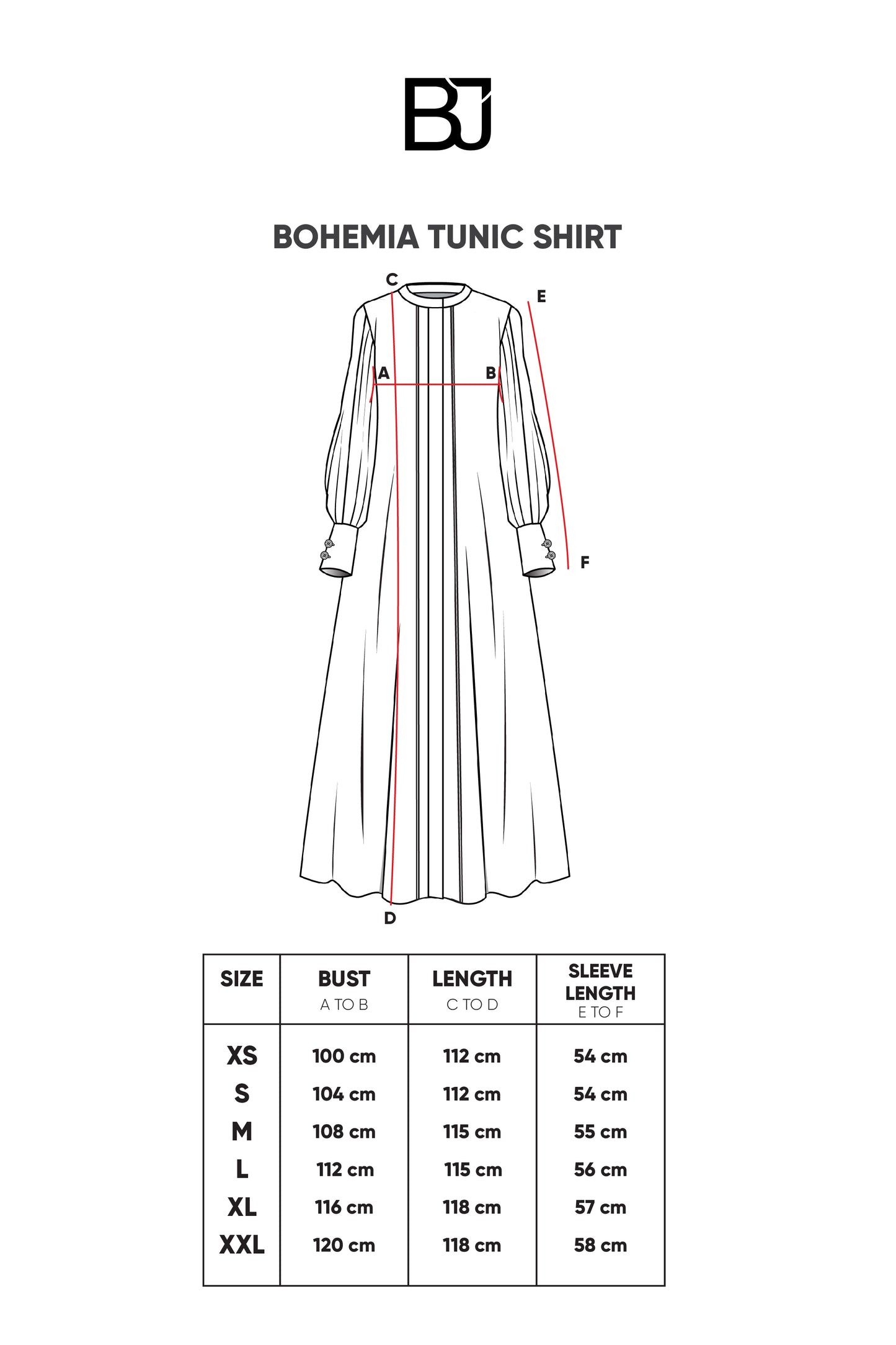 Bohemia Tunic Shirt - Cream