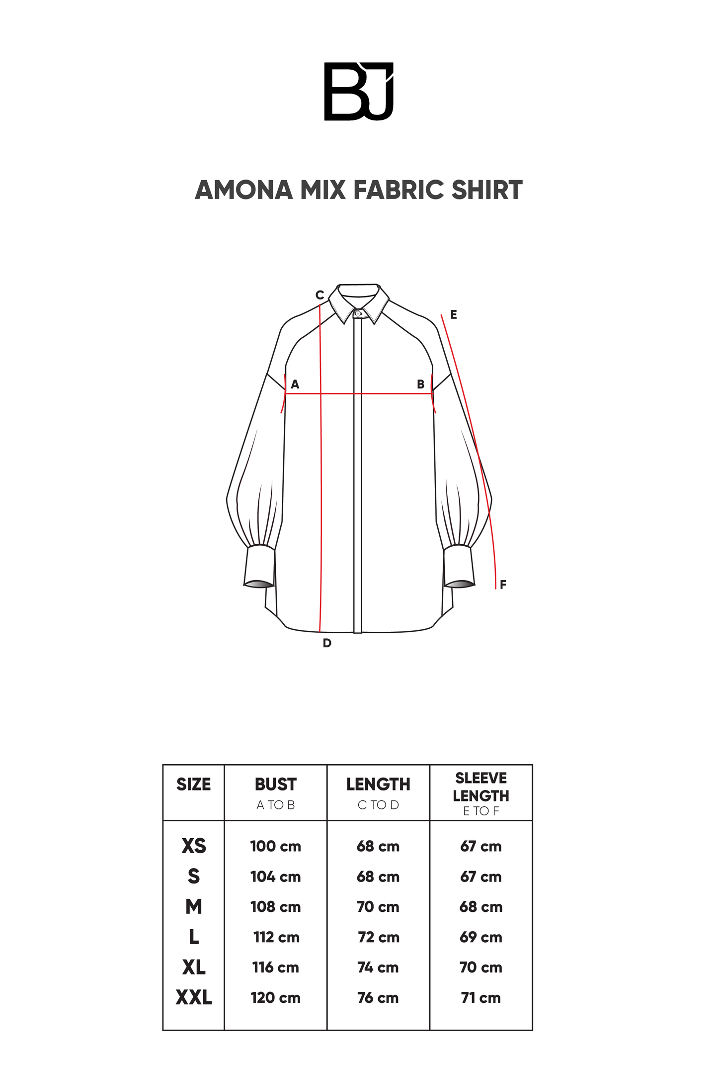 Amona Mix Fabric Shirt - Black