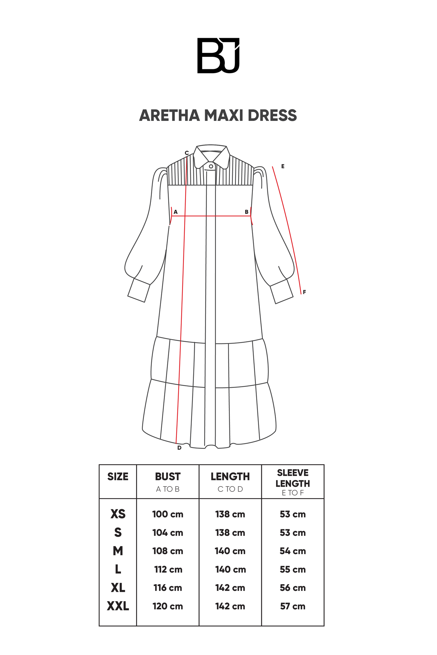 Aretha Maxi Dress - Cherry