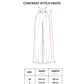 Contrast Stitch Pants - Khaki