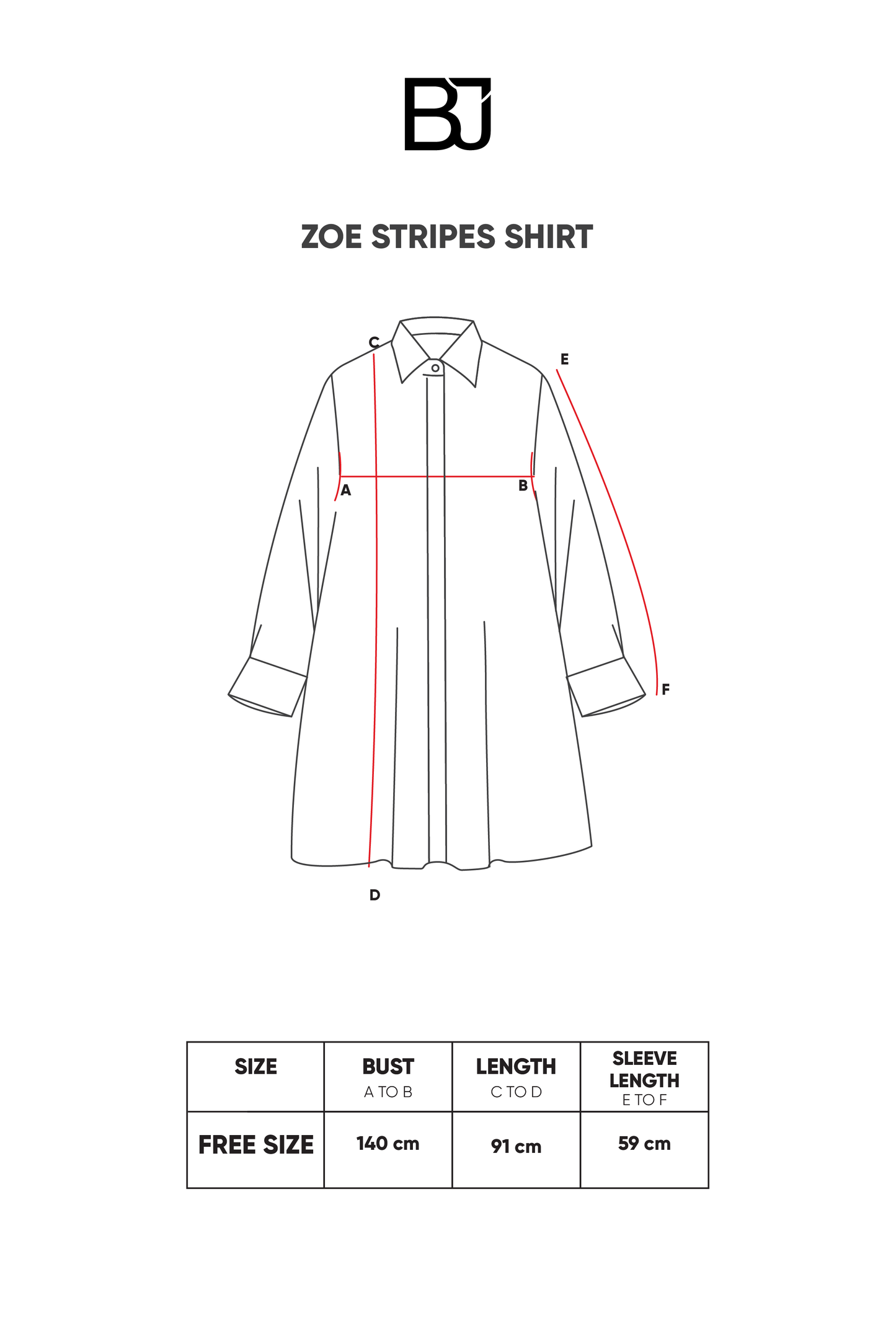 Zoe Stripes Shirt - Brown