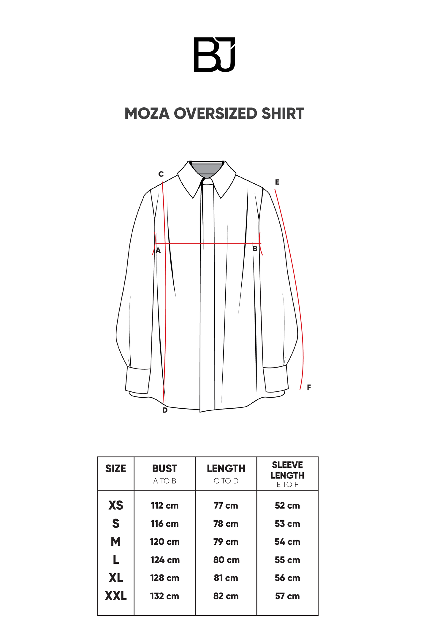 Moza Oversized Shirt - Blue