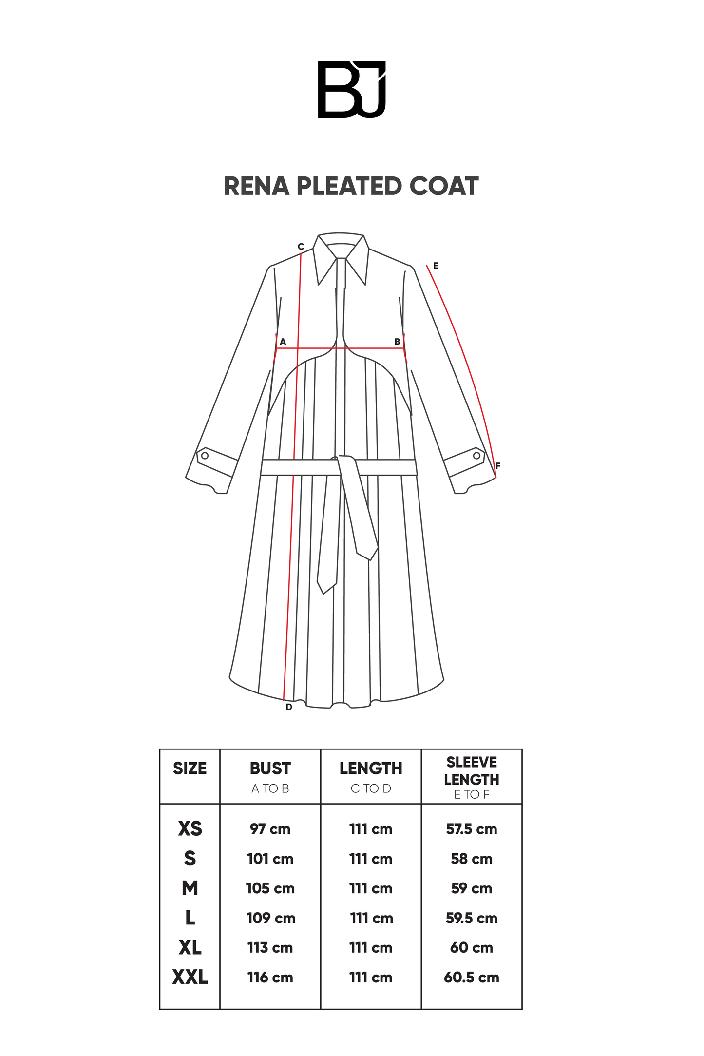 Rena Pleated Coat - Beige