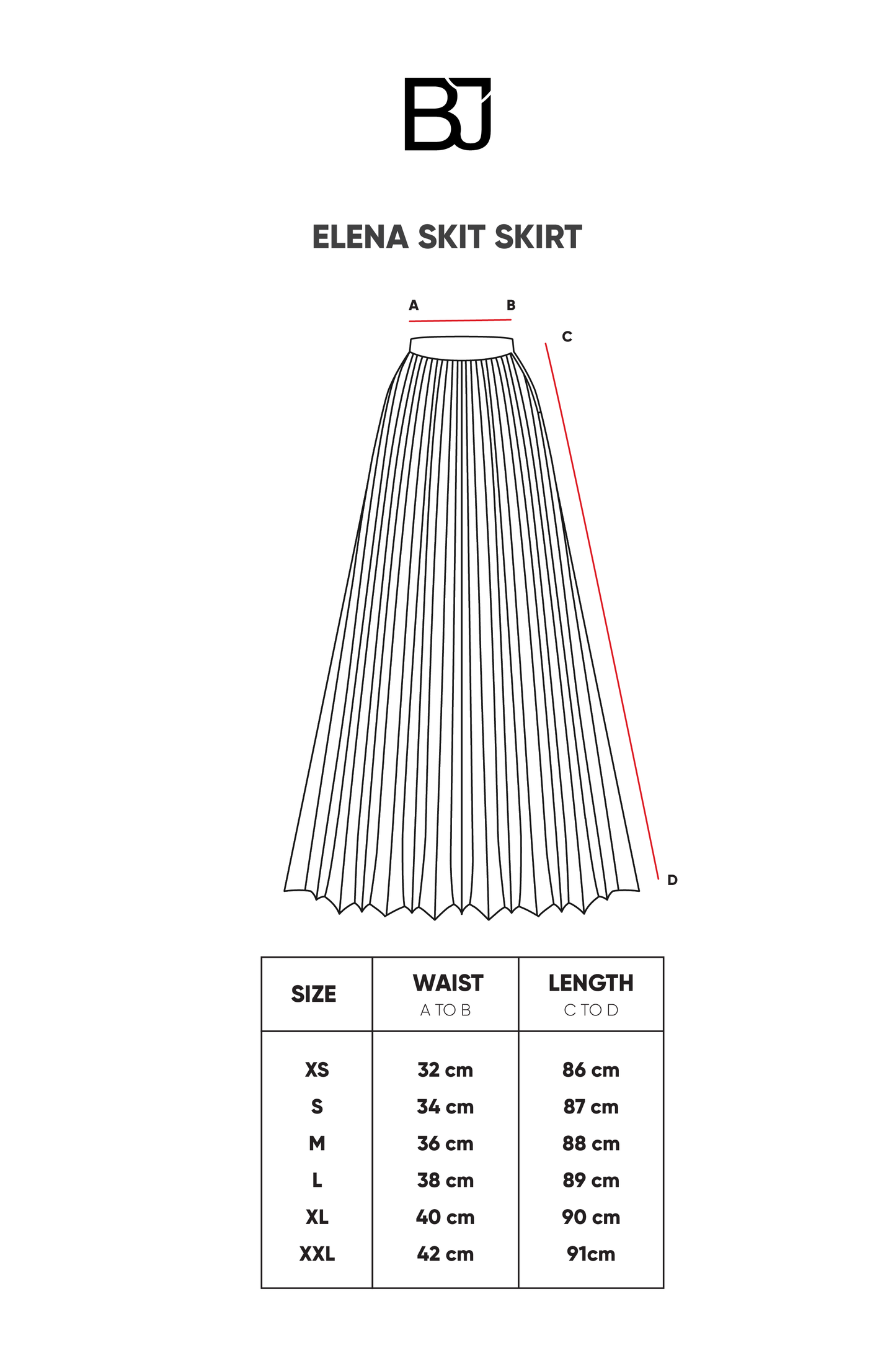 Ella Knit Skirt - Black