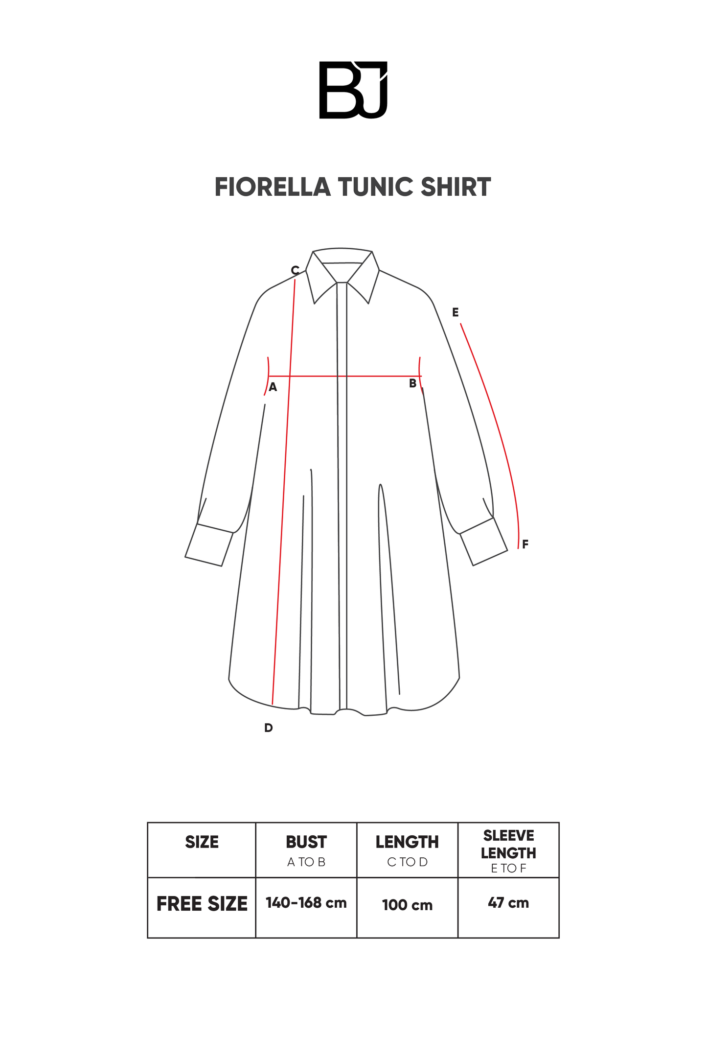 Fiorella Tunic Shirt - Grey