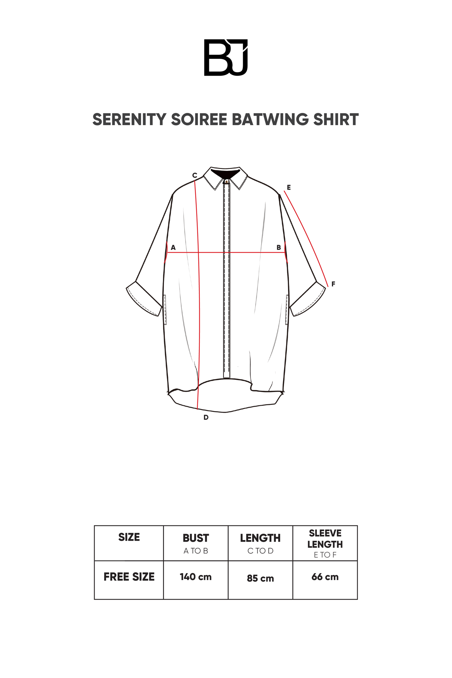 Serenity Soiree Batwing Shirt - Midnight