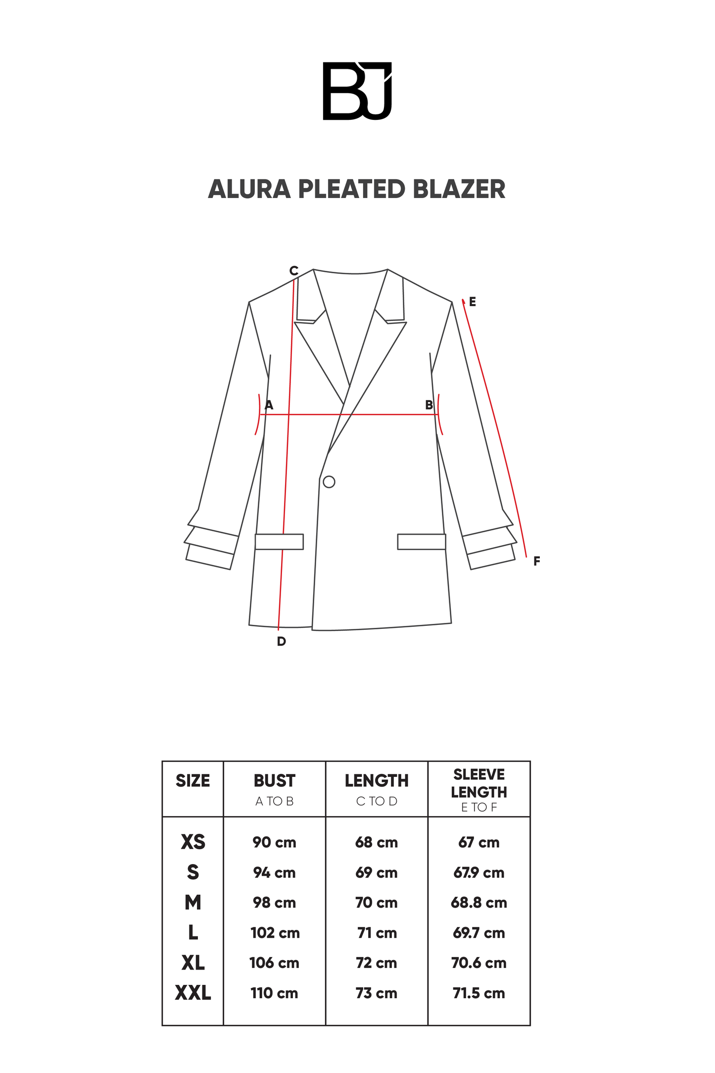 Alura Pleated Blazer - White