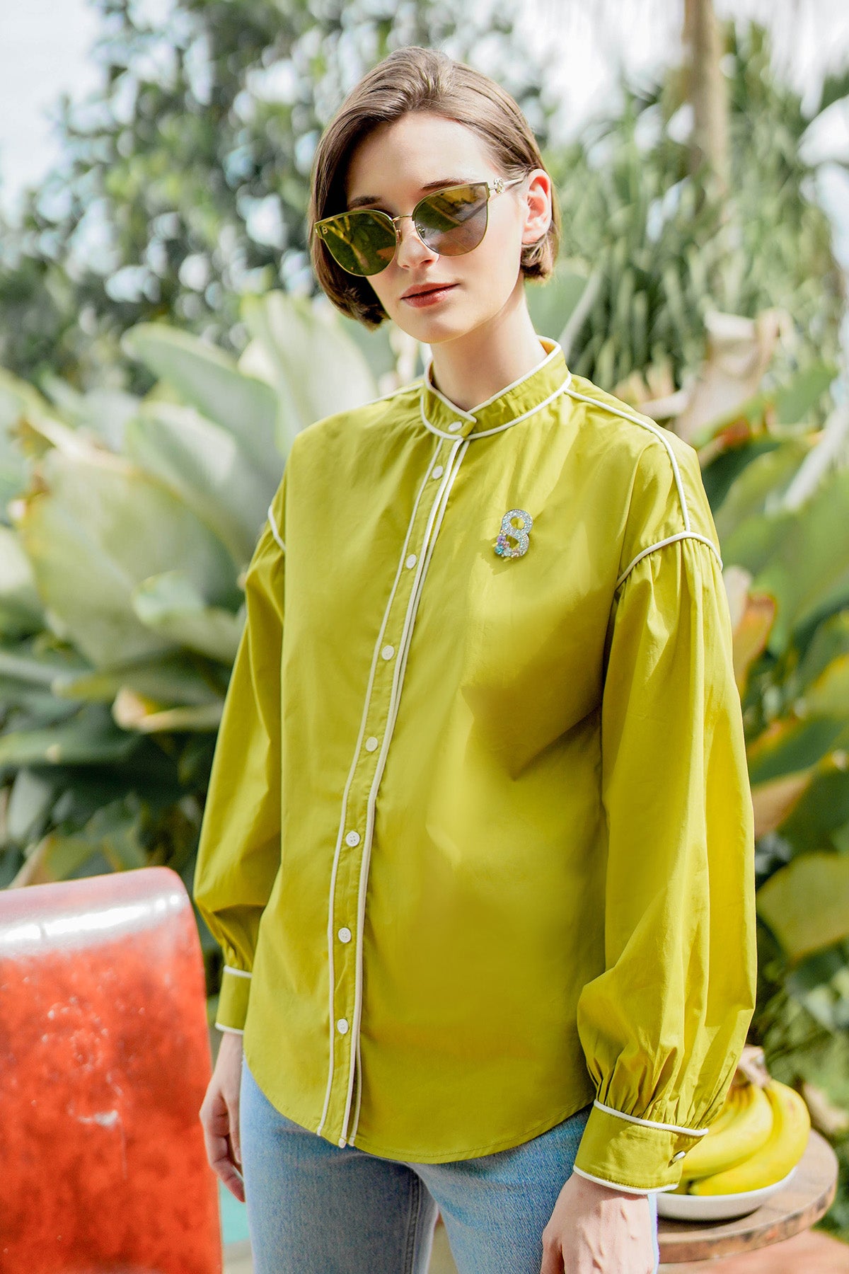 Kalula Shirt - Lime