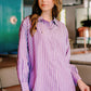 Firana Stripe Shirt - Purple