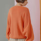 Sweatshirt With Dolman Sleeve - Carrot
