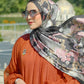 The Wonderland Satin Shawl - Caviar